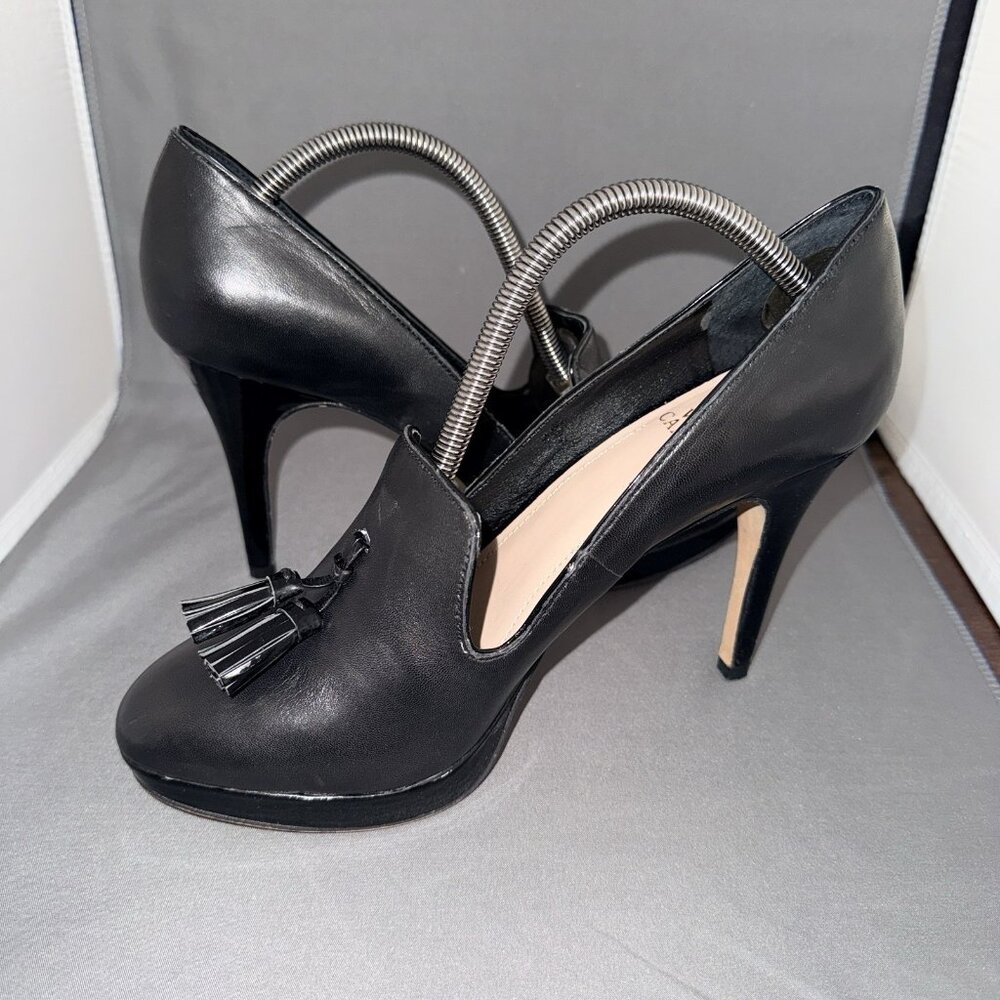 Vince Camuto EMMI Women’s Platform Leather Black Pumps Heels Size 9 - Picture 4 of 7